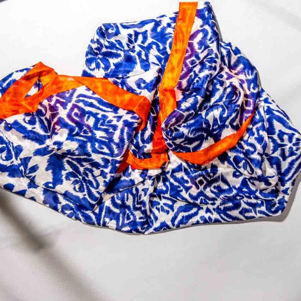 Real silk scarves, soft with tassels